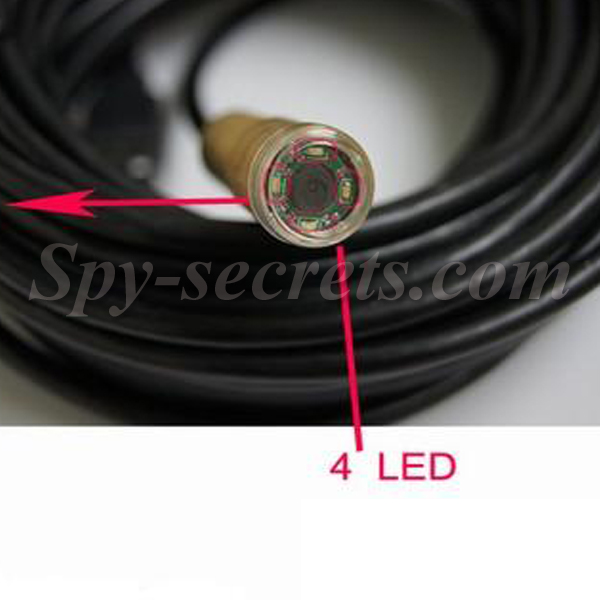 Ендоскоп водоустойчив с 4 led 10 метра /ik006/